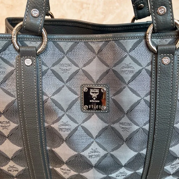 MCM Diamond print Tote